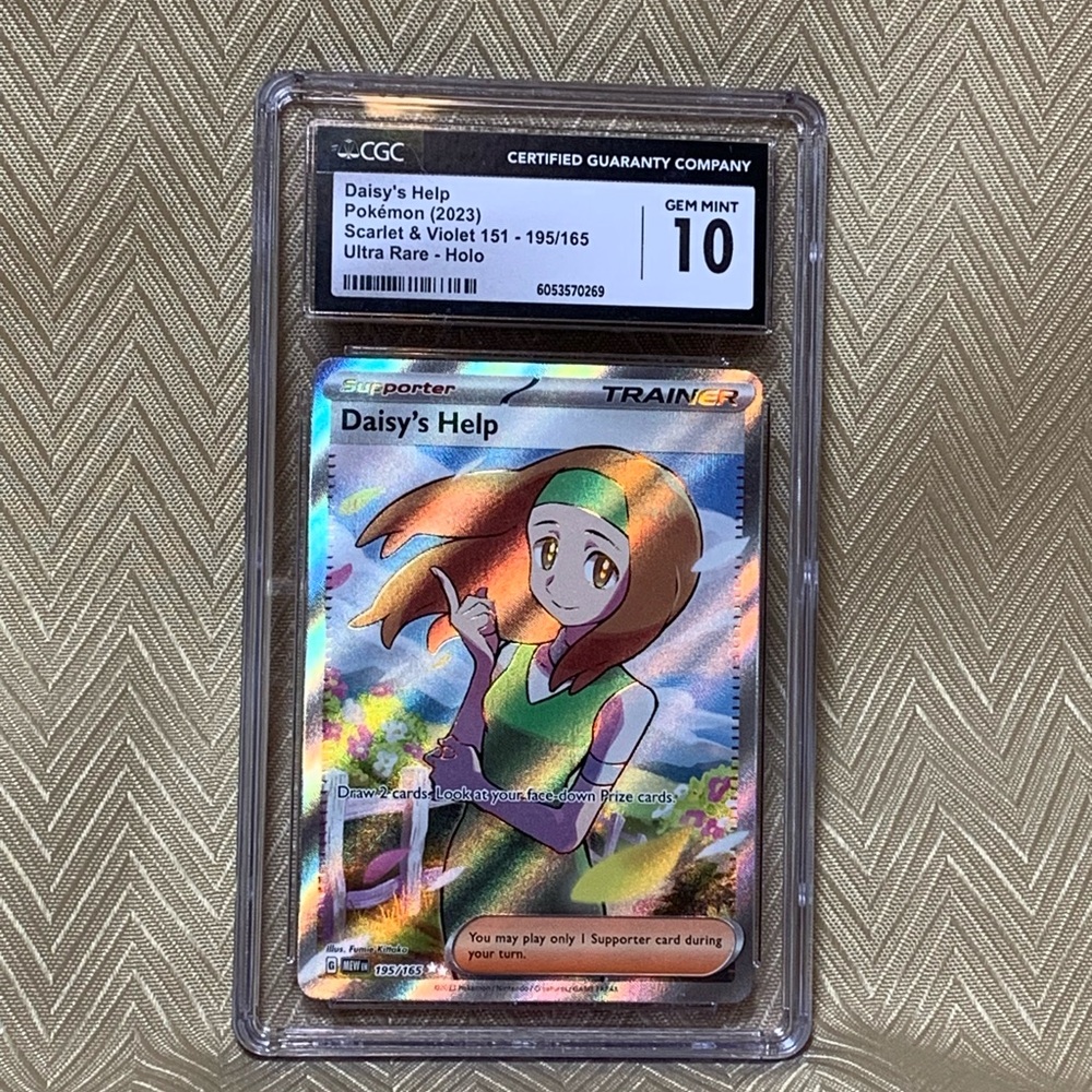 Daisy’s Help Pokemon Tainer Card CGC 10